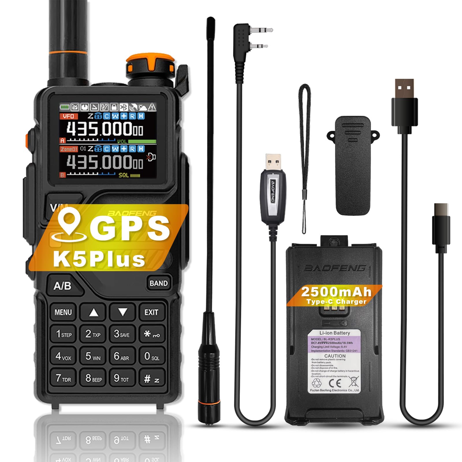 BAOFENG K5Plus Two-Way Radio