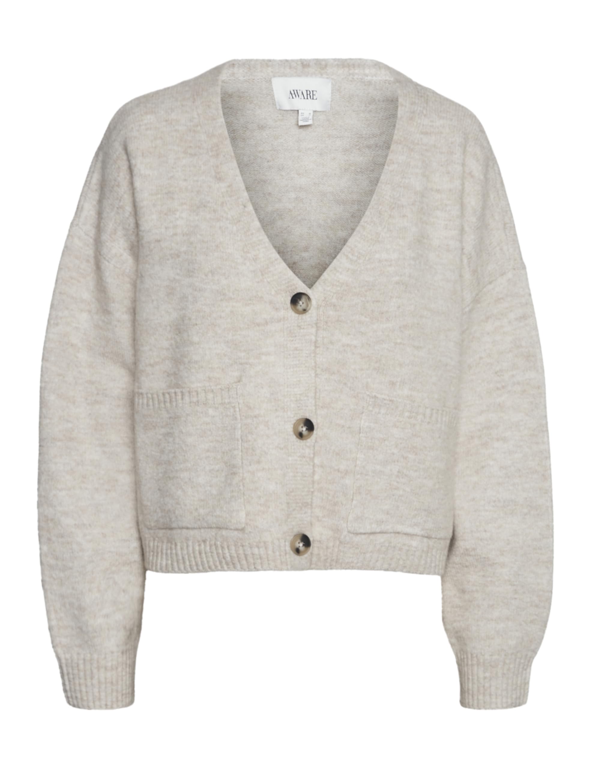 VERO MODA Women's Vmgemma LS V-Neck Knit Cardigan VMA Noos Cardigan, Plaza Taupe, S