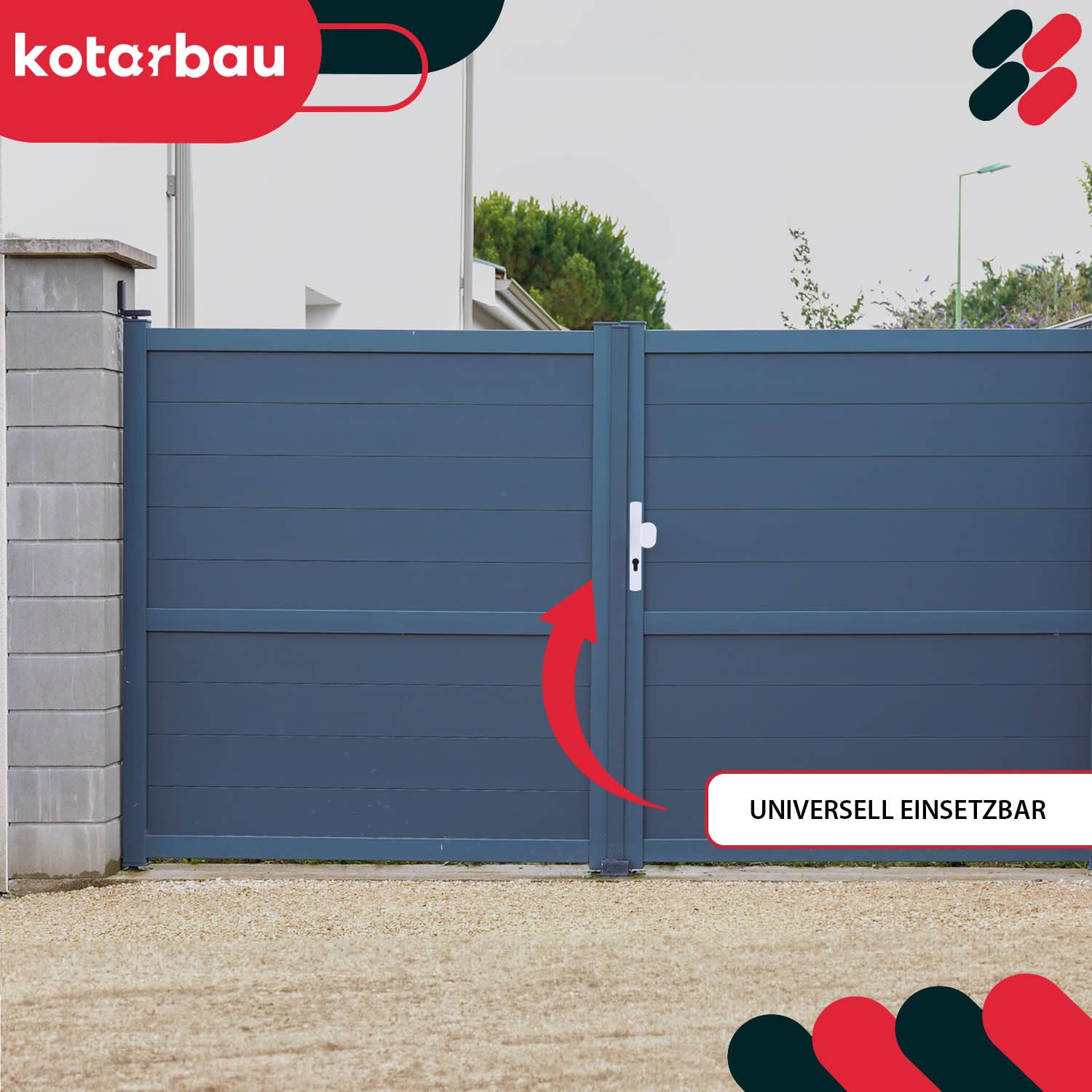 KOTARBAU® Juego de manilla y pomo para puerta, Manilla de cilindro de perfil 72 mm, Manillas de aluminio - blanco, 2 Manetas, Manijas de placa larga, Kit de montaje incluido, Picaporte con pomo