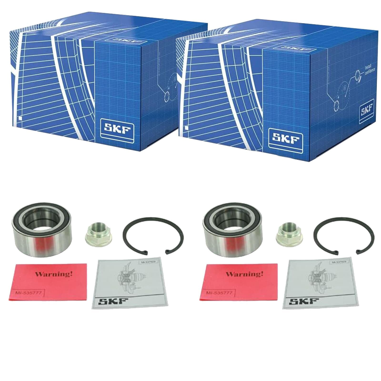 2X SKF Radlager-Satz vorne | 2x VKBA 7491 Kompatibel mit Accord IX Stufenheck (cr),accord Viii (cu),accord Viii Tourer (cw)