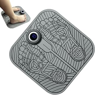 Massagegerät für Füße, Fußmassagematte,Wiederaufladbare Fußstimulationsmatte | Fuß- und Wadenmassagegerät, Fußpflegegerät mit 8 Modi, 19 Intensitätsstärken, Display für wohltuenden Komfort