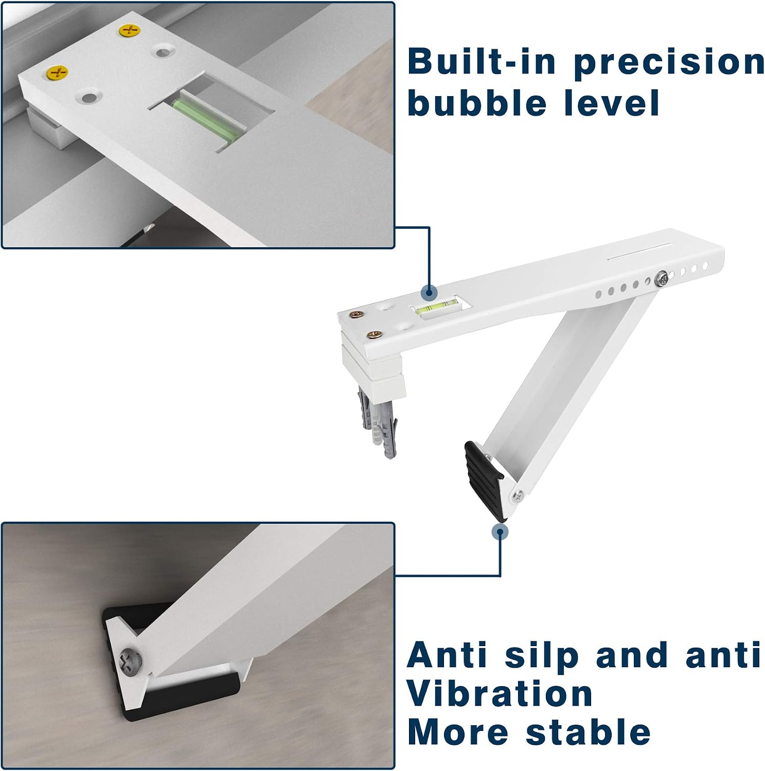 Pearwow Window Air Conditioner Support Bracket, 85 lbs Light Duty Air Conditioner Support Bracket,Universal Window AC Bracket,Designed for AC Unit 5,000 to 10,000 BTU