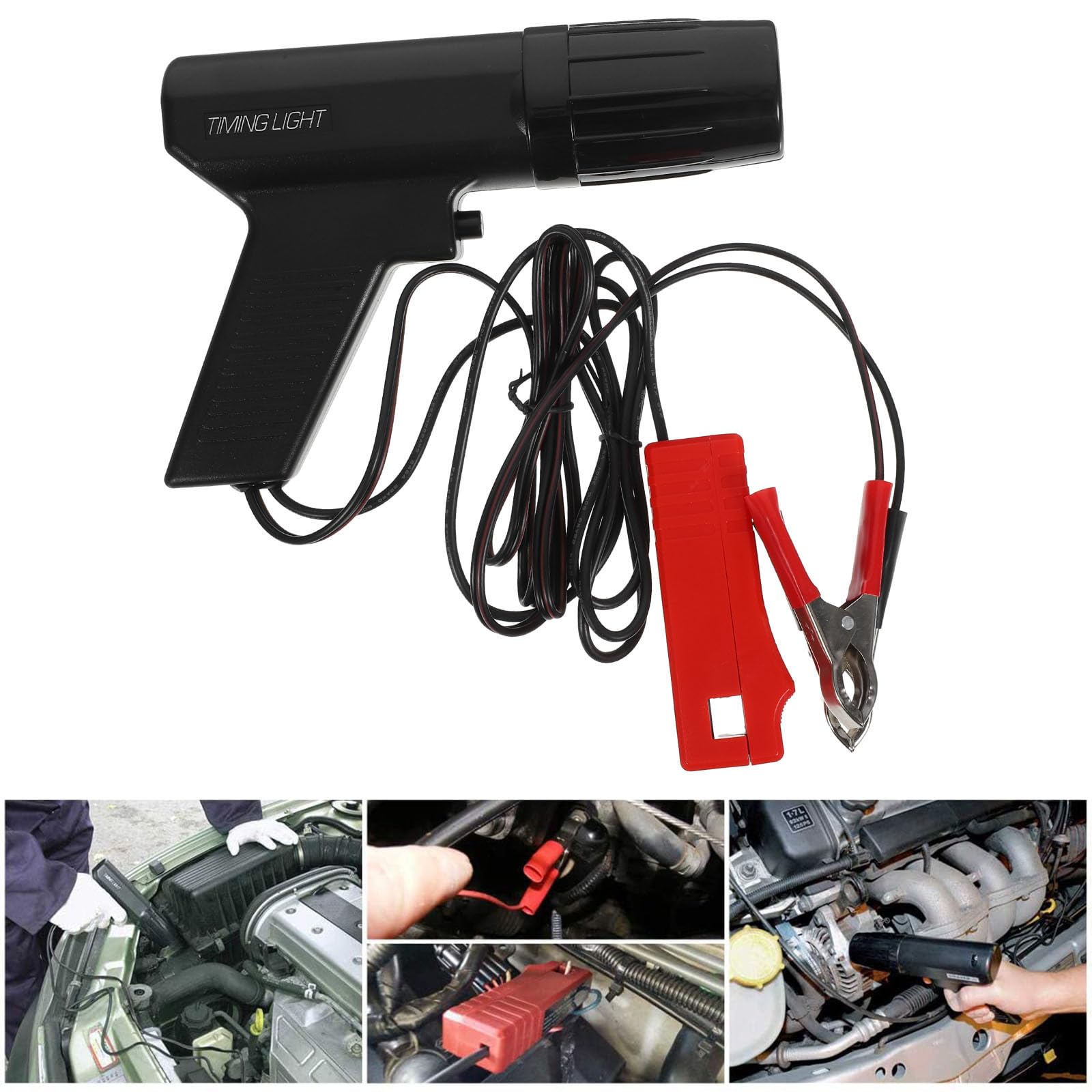 Tester per Bobina di Accensione Lampada Stroboscopica, Strumento per Messa in Fase Motori Auto e Moto, Rilevamento Sincronizzazione Motore in Officina