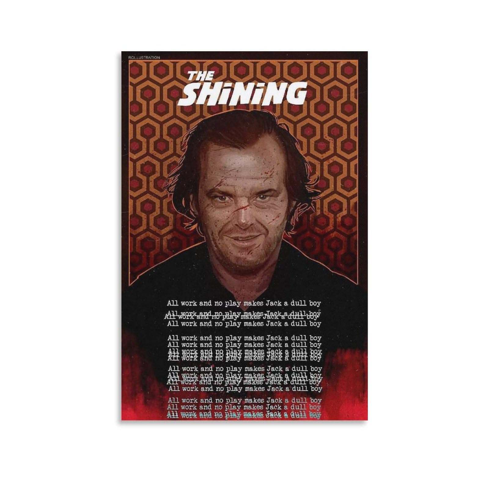 Poster Sur Toile The Shining – Impression Haute Résolution, Dimensions 60x90 Cm, Décoration Murale Cinéma