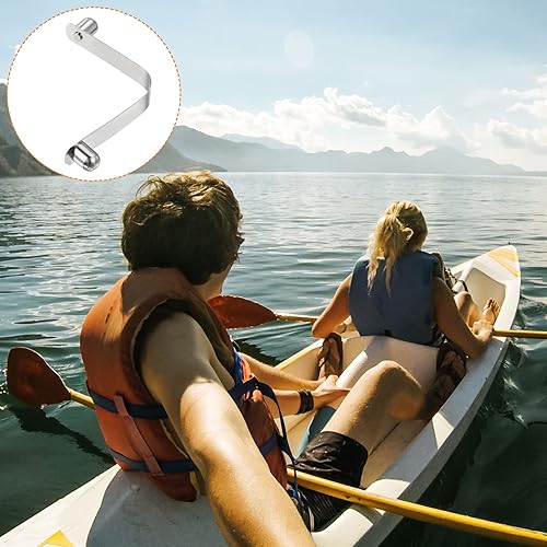 Miniatura 6 de PATIKIL Broches de remo de kayak de 0.472 x 0.374 in, paquete de 8 clips de resorte de botón de acero sólido de acero sólido de bloqueo de botón,