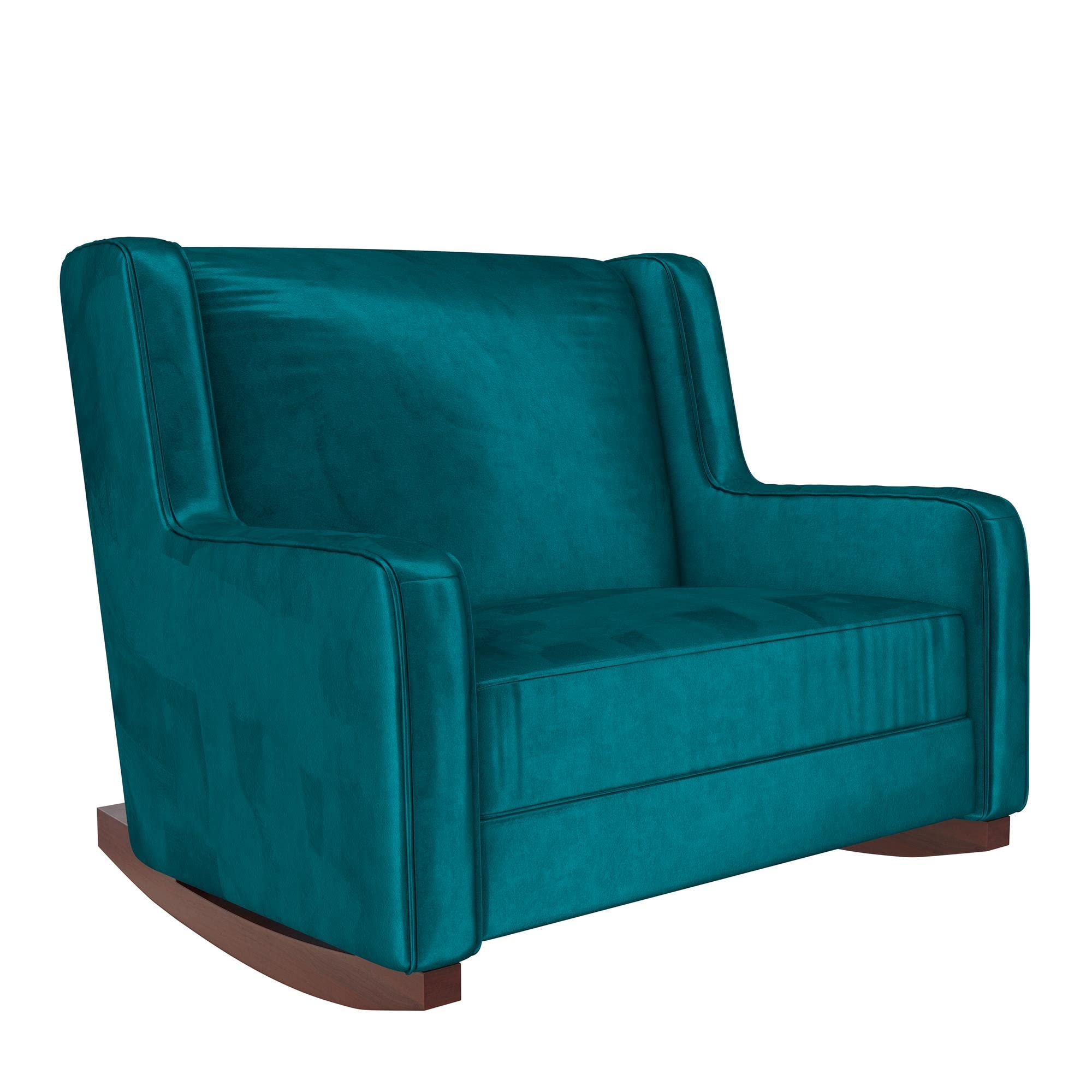Amazon.com: Baby Relax Hadley Upholstered Double Rocker Chair, Green ...