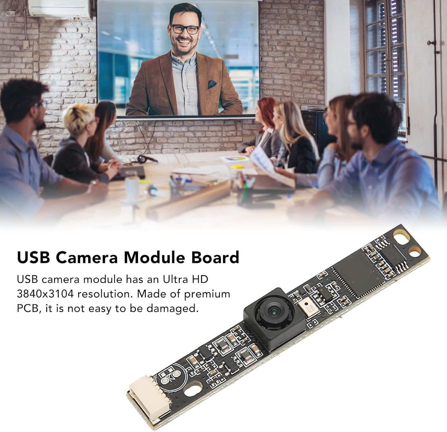カメラモジュールボード、12MP カメラモジュール HD ウェブカメラモジュールボードミニサイズビデオ会議用 【トレフェス】