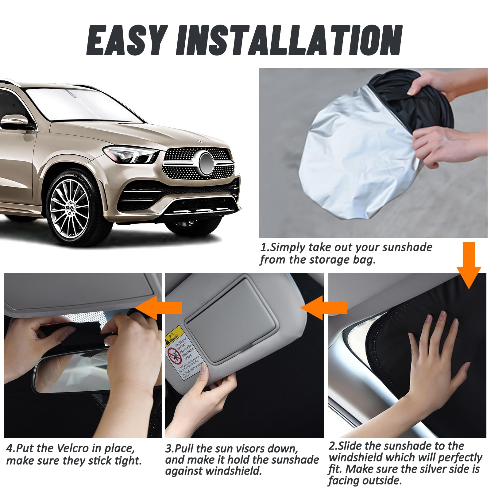 Amazon.com: D-Lumina Windshield Sun Shade for 2020 2021 2022 2023