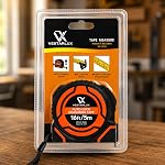 AutoLock Bande de mesure de poids lourd auto-décollant bande de mesure avec crochet multi-correspondance, 1-Inch Lame large double échelle Impériale & Outil rétractable métrique durable pour la construction & DIY (5m/16ft)