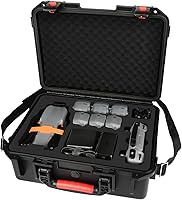 Vista 1 de Funda rígida para DJI Air 3S/Air 3 – Fundas de transporte impermeables, bolsa de almacenamiento portátil para DJI Fly More Combo, controlador RC