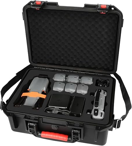 Miniatura 7 de YETEETH Mini 4 ProMnini 3Mini 3 Pro Dual Layer Impermeable Estuche de transporte duro para DJI Mini 4 ProMini 3Mini 3 Pro Fly More Combo Accesorios,