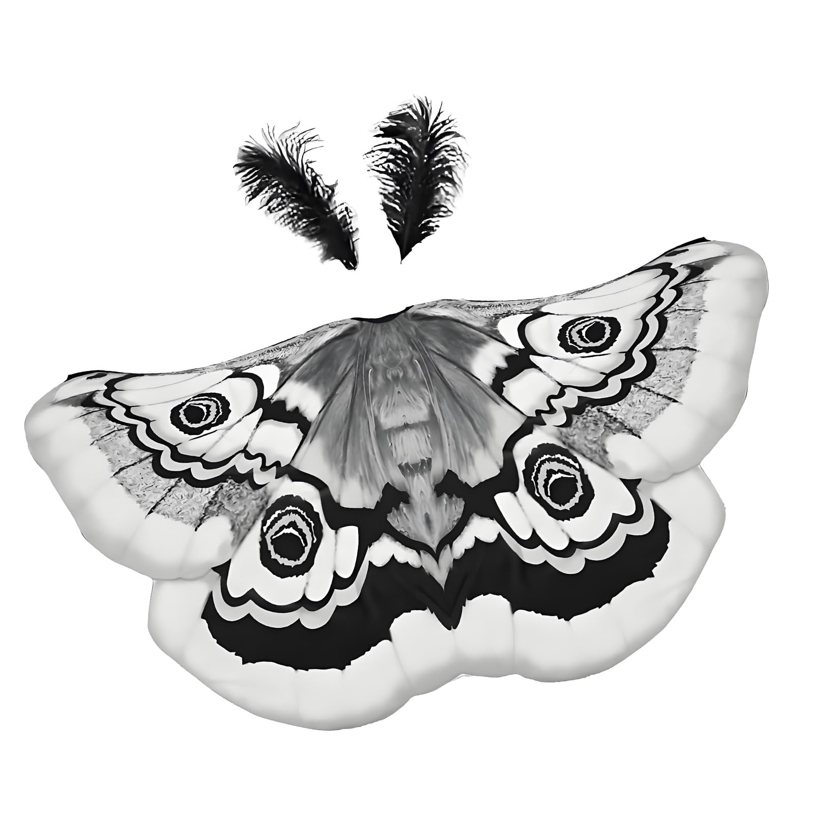Chal de mariposas elegante y cómodo para fiestas de disfraces
