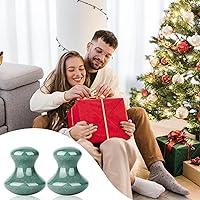 Vista 6 de ideayard Mushroom Gua Sha, 2 piezas, herramienta facial de masaje de ojos de jade, suave y lindo raspado en forma de hongo para mujeres, SPA Lift