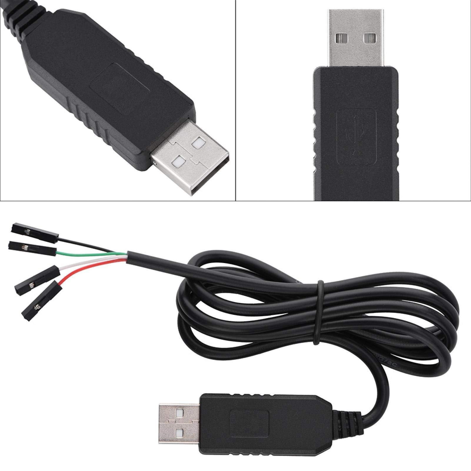Kuuleyn Cavo da USB a Ttl, Convertitore da USB a Ttl, PL2303HX Convertitore aggiornato RS232 Adattatore seriale da USB a Com/Ttl Cavo per Download STC, per Download STC