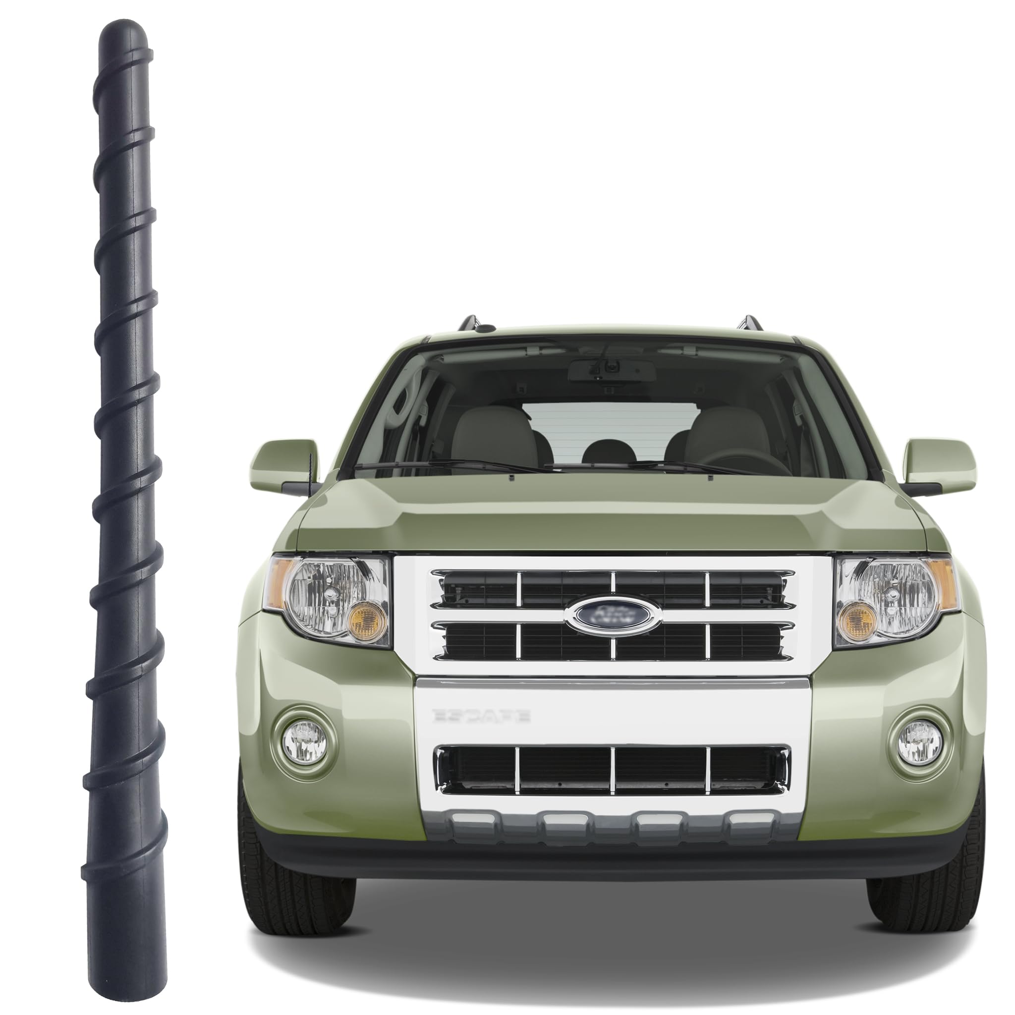 7 Inch Flexible Spiral Rubber Antenna for Ford Escape (2008-2012), Ford Escape Antenna Replacement Mast