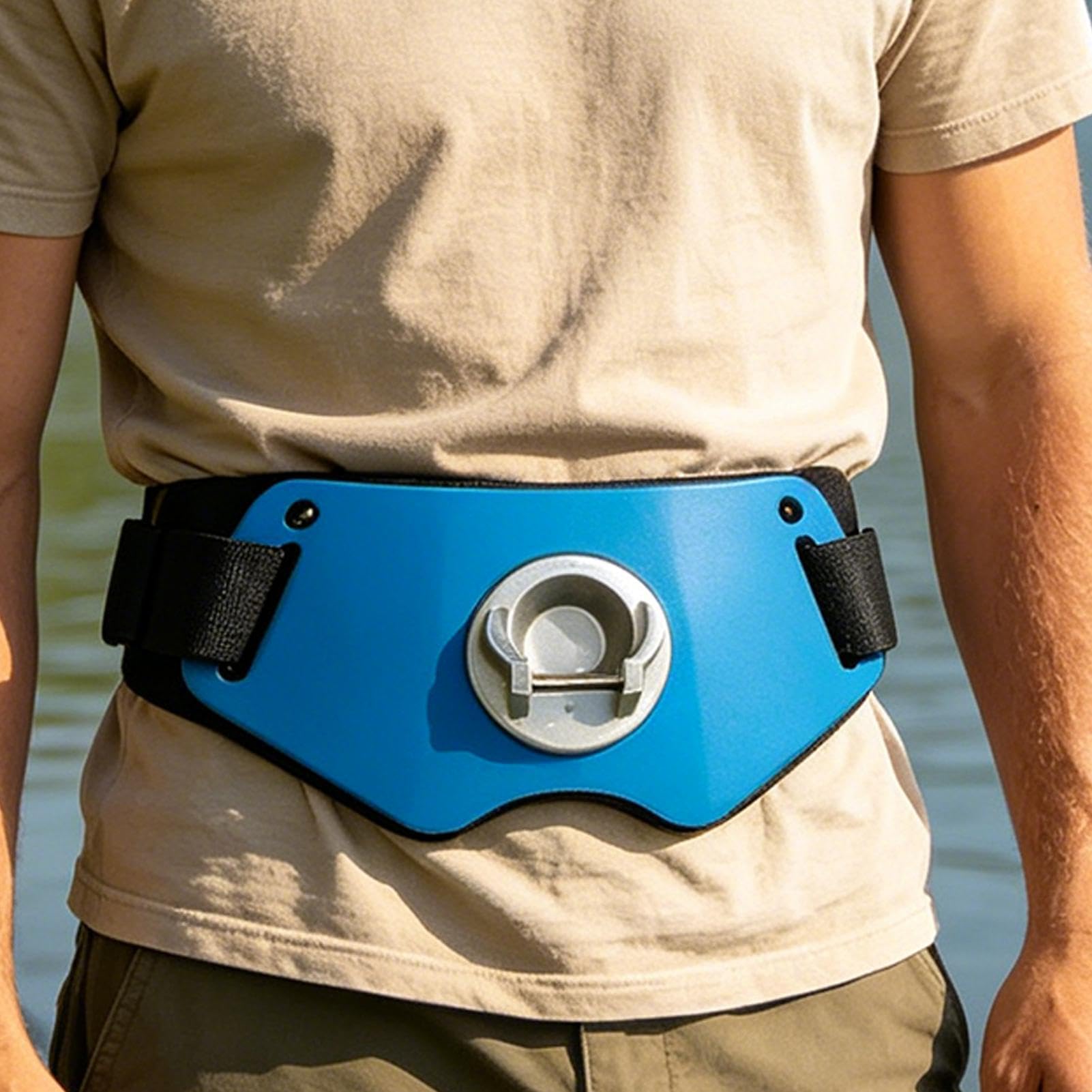 Uchwyt Brzuszny Górny Regulowana Aluminiowa Ochrona | Wędkarska Klamra Na Brzuch Do Outdoor Lato Łódź Wakacje Rzeka Jezioro Płytka Woda Jigging Trolling Casting Strumień Woda
