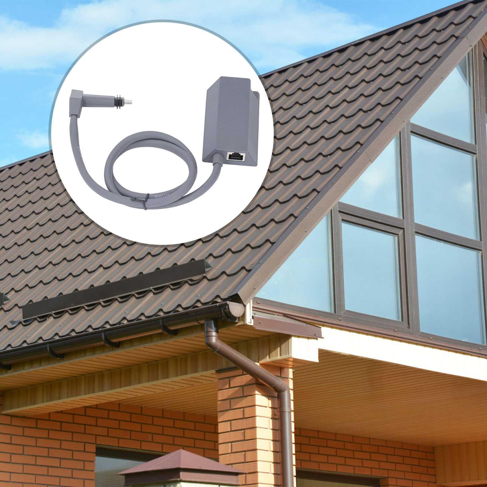 Dpofirs Ethernet Adapter for Satellite Internet V2 Gen 2 Rectangle Dish, Gen 2 Ethernet Adapter for Wired External Network, 6.5FT Replacement Extension Cable