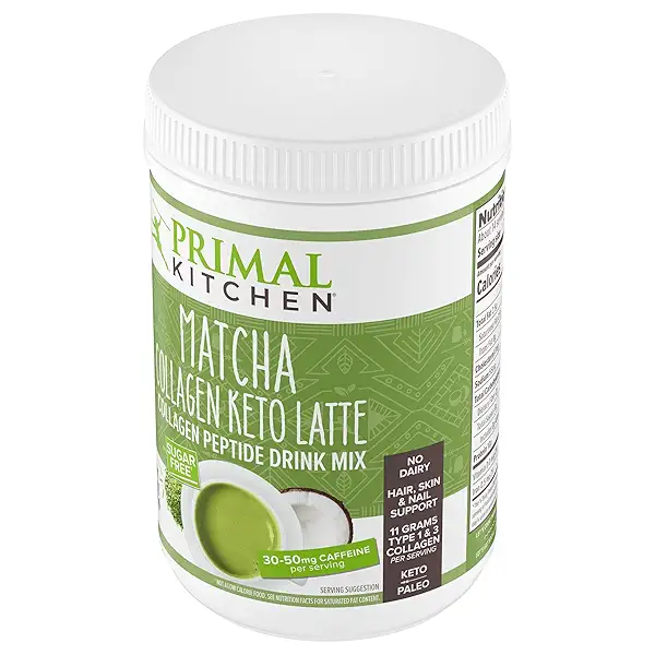 Primal Kitchen Matcha Collagen Keto Latte Powder, Sugar-Free Collagen Peptides, 9.33 Ounces 7