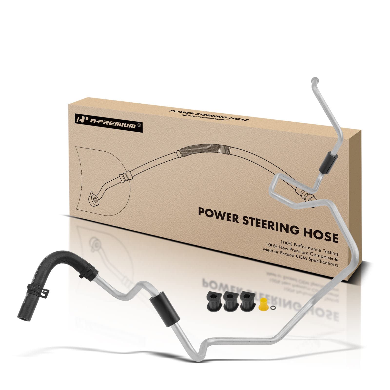 A-Premium Power Steering Hose Return Hose Line Assembly Compatible with Cadillac STS 2005-2011 Gear To Cooler