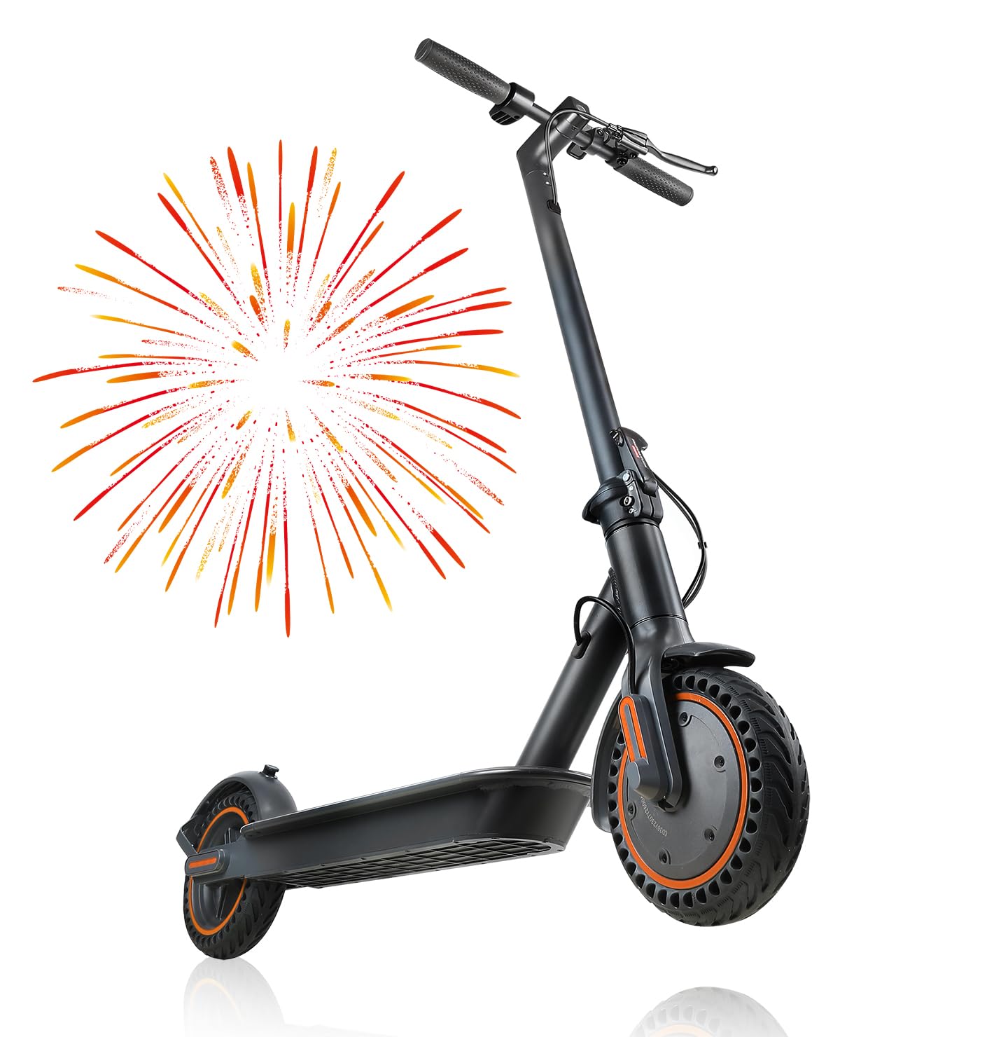 Electric Scooter, 350W Motor 16/19MPH Top Speed Escooter, with Acc Cruise Control&Dual Braking System E Scooter for Adults (Grizzly)