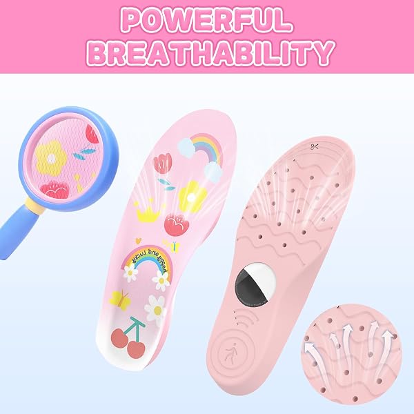 AXFEE Plantillas para Air-tag Dispositivo, Oculto Air Tag GPS Tracker Funda Protectora, Instalación Segura, para Plantillas ProtecToras Air tags para Niños y Personas Mayores, Rosa(175-190mm) - 3