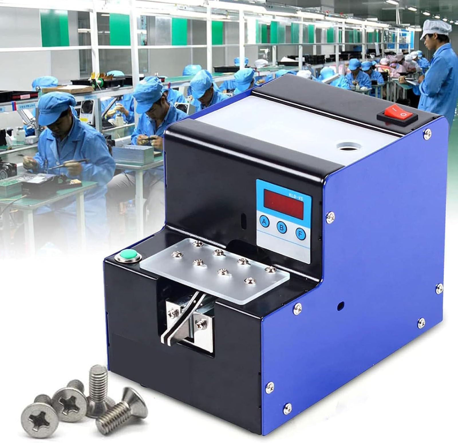 Aserzenith 1 Automatic Screw Counting Machine,Screw Feeder Arranging Machine,Applicable Screw Size From M.0-M5.0,Microcomputer Control Digital Display Count