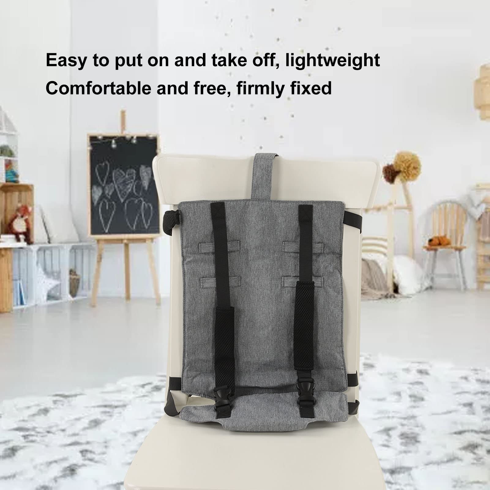 Dining Chair Safety Strap, for Toddlers and Babies Portable Strap Washable Lightweight Comfortable High Chair Security Straps, for Home, Restaurants, and Travel