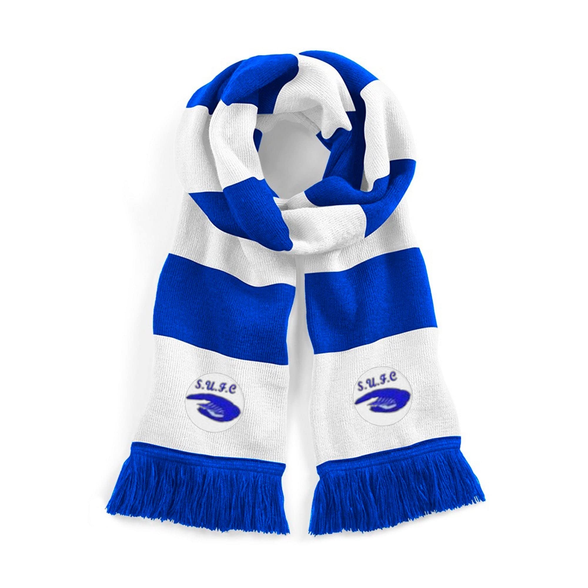Southend Retro Traditional Football Scarf Embroidered Logo