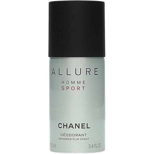 Allure Sport by Chanel for Men, Deodorant Spray, 3.4 Ounce