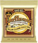 Ernie Ball Earthwood Folk Nylon Ball End Set, Clear and Gold