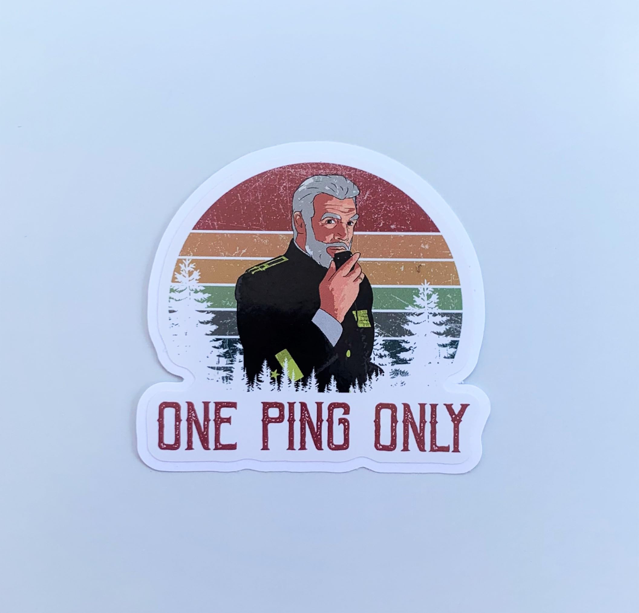 3Pcs One Ping Only Marko Aleksandrovich Ramius The Hunt for Red October Sticker 3''