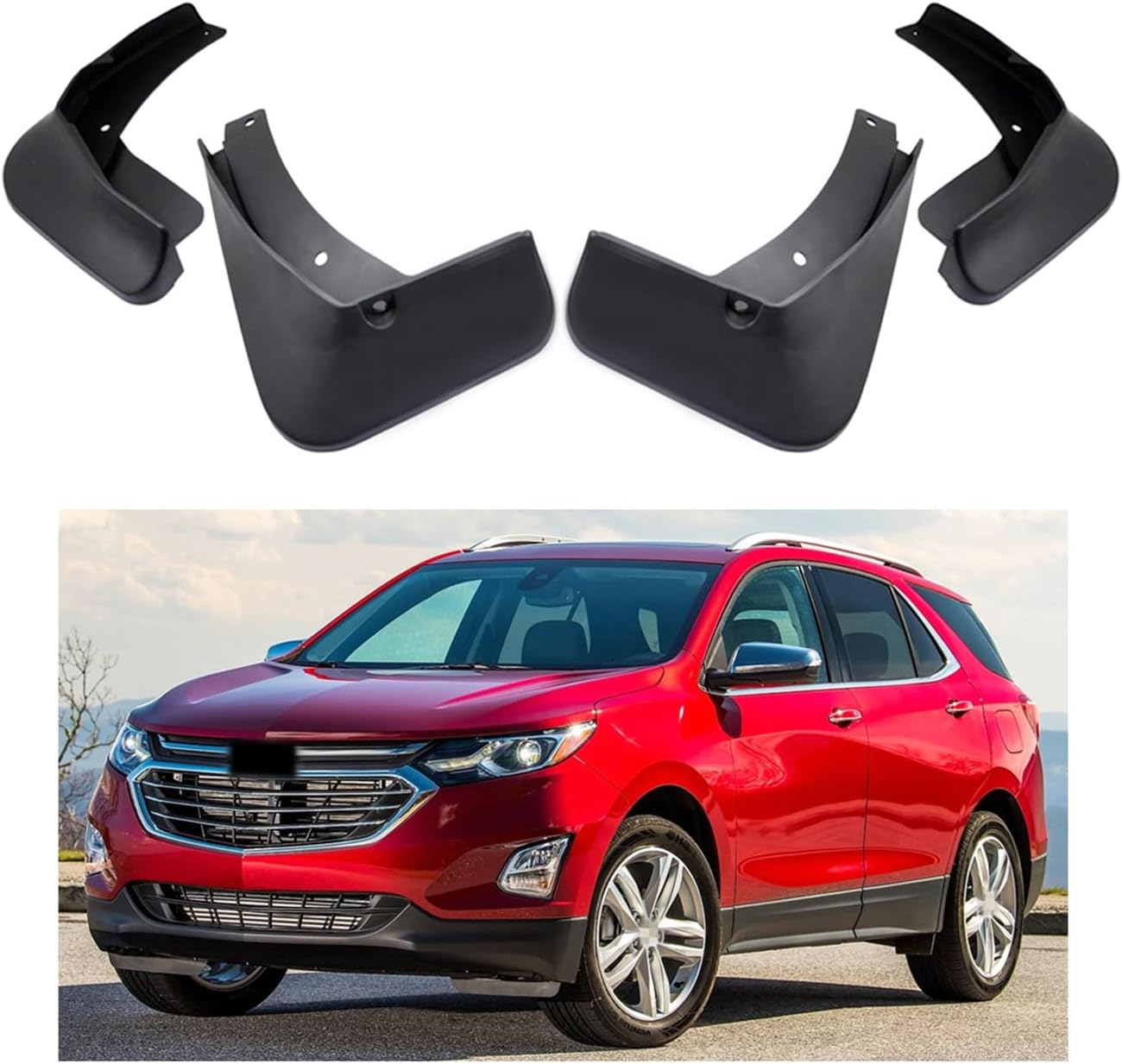 Car Mudguard Fender Mud Flaps Splash Guards Compatible with Chevrolet Equinox 2018 2019 2020 2021 2022 2023 2024