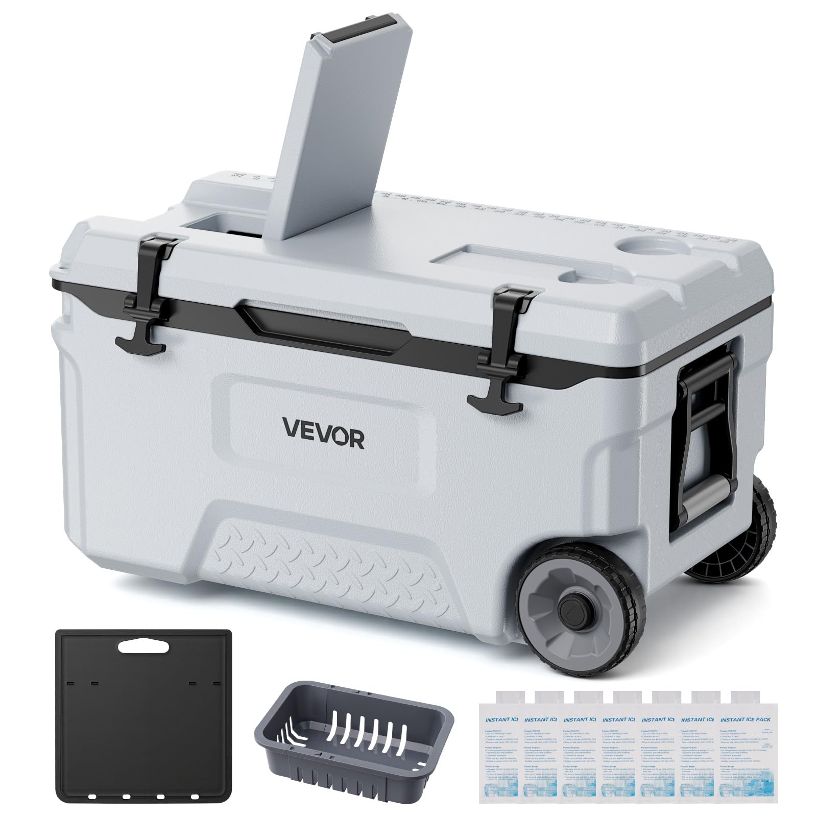 Portable Cooler,Hard Cooler with Ice Retention, Heavy-Duty Handles and Strap, Lightweight…