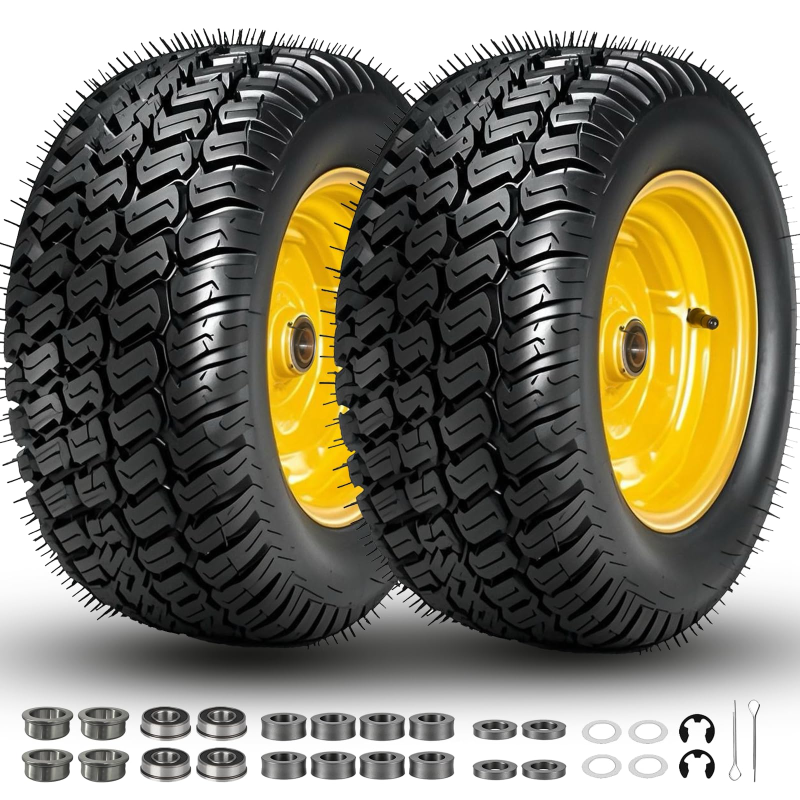 Amazon.co.jp: 16x6.50-8 チューブレスタイヤとホイール、4層 16x6.5-8