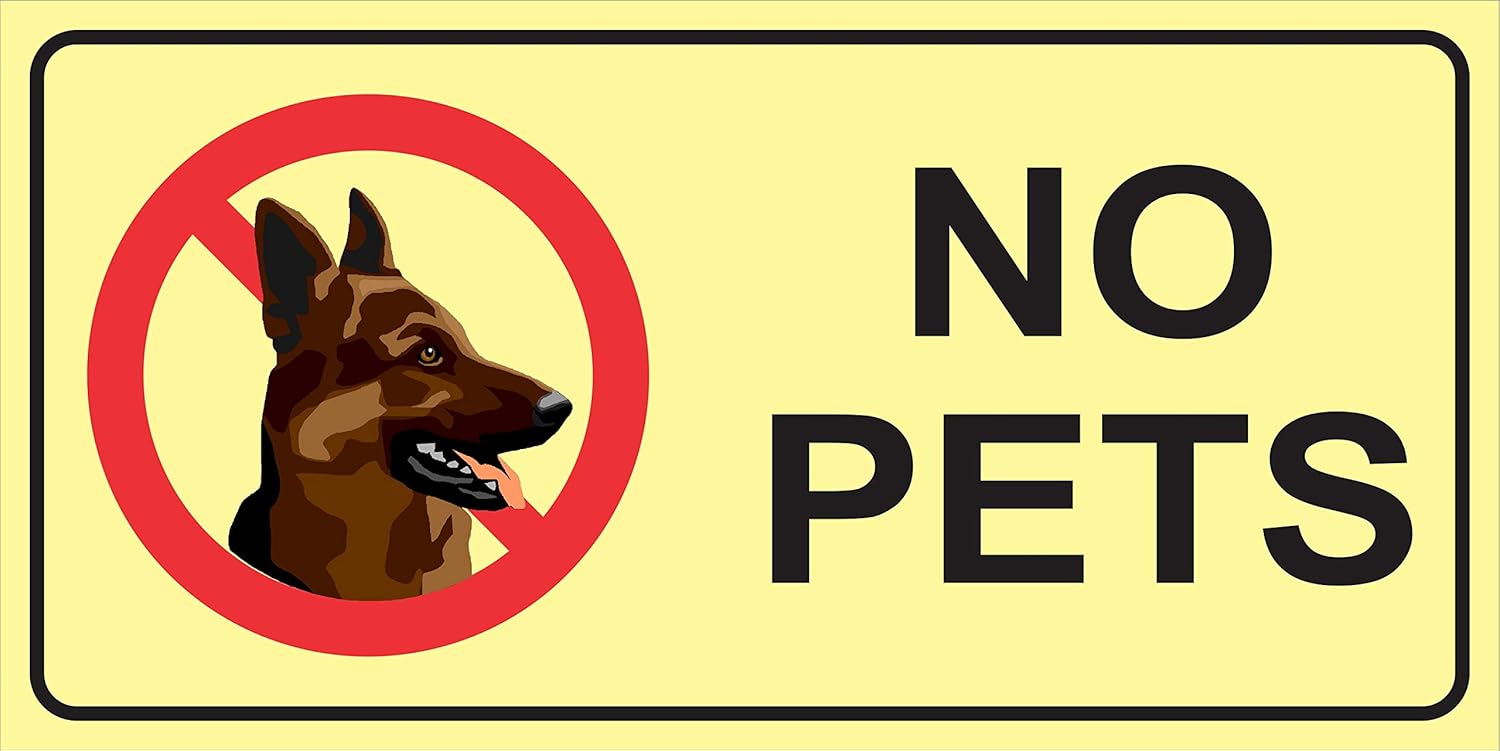 Arihant Signages No Pets Dogs Not Allowed Sign Board Pack Of 3 Amazon