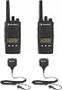 2 Pack Motorola RMU2080D Radios with Speaker Mics