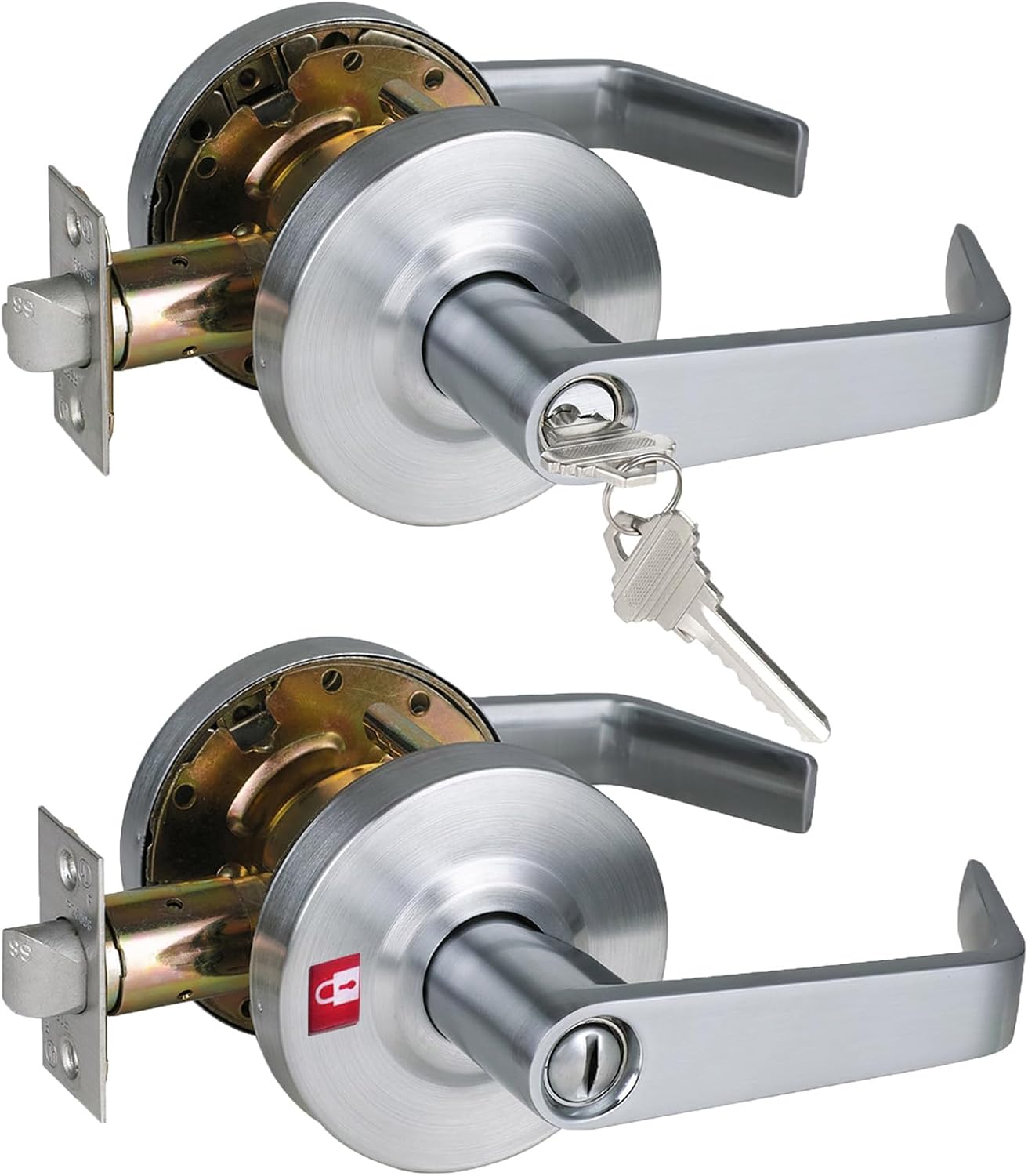 Commercial Keyed Entry Door Lever & Commercial Privacy Door Lever
