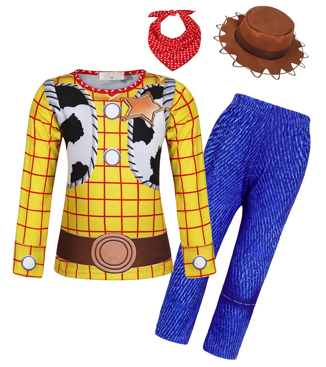 AmzBarley Boys Costume Princess Jessie Costumes Cowboys Toy Story Fany Dress Halloween Cosplay Party Birthday Dress up