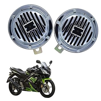 Vagary Chorme Finishing High Sound Universal Wind Tone Horn for Yamaha R15 S