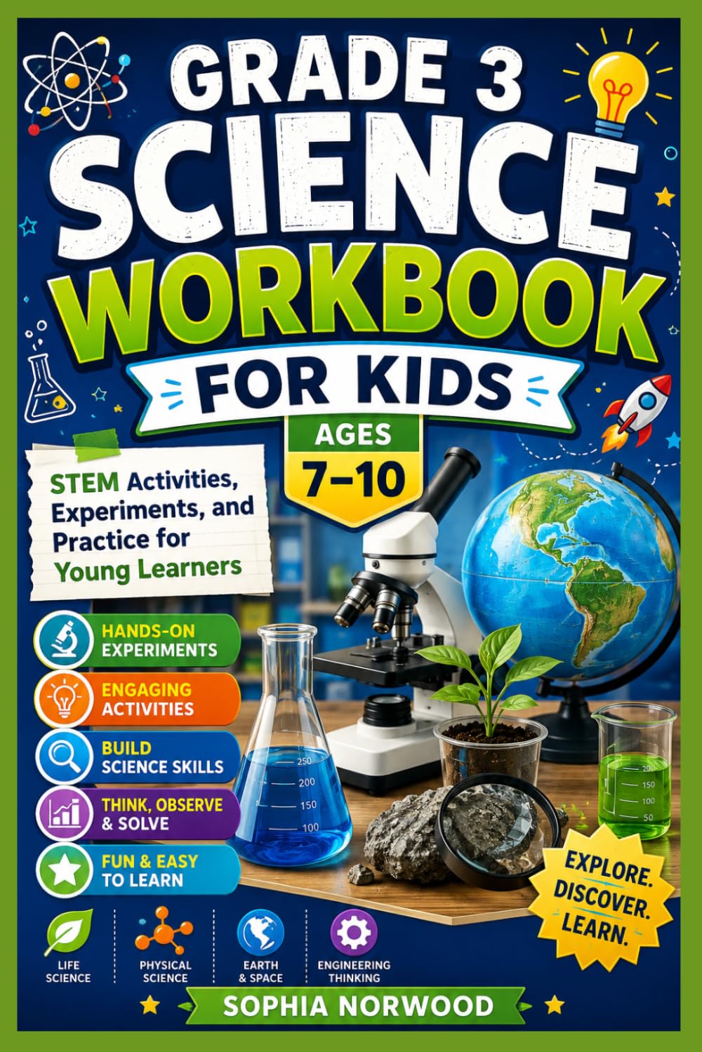 GRADE 3 SCIENCE WORKBOOK FOR KIDS (AGES 7–10): STEM Activities, Experiments, and Practice for Young Learners