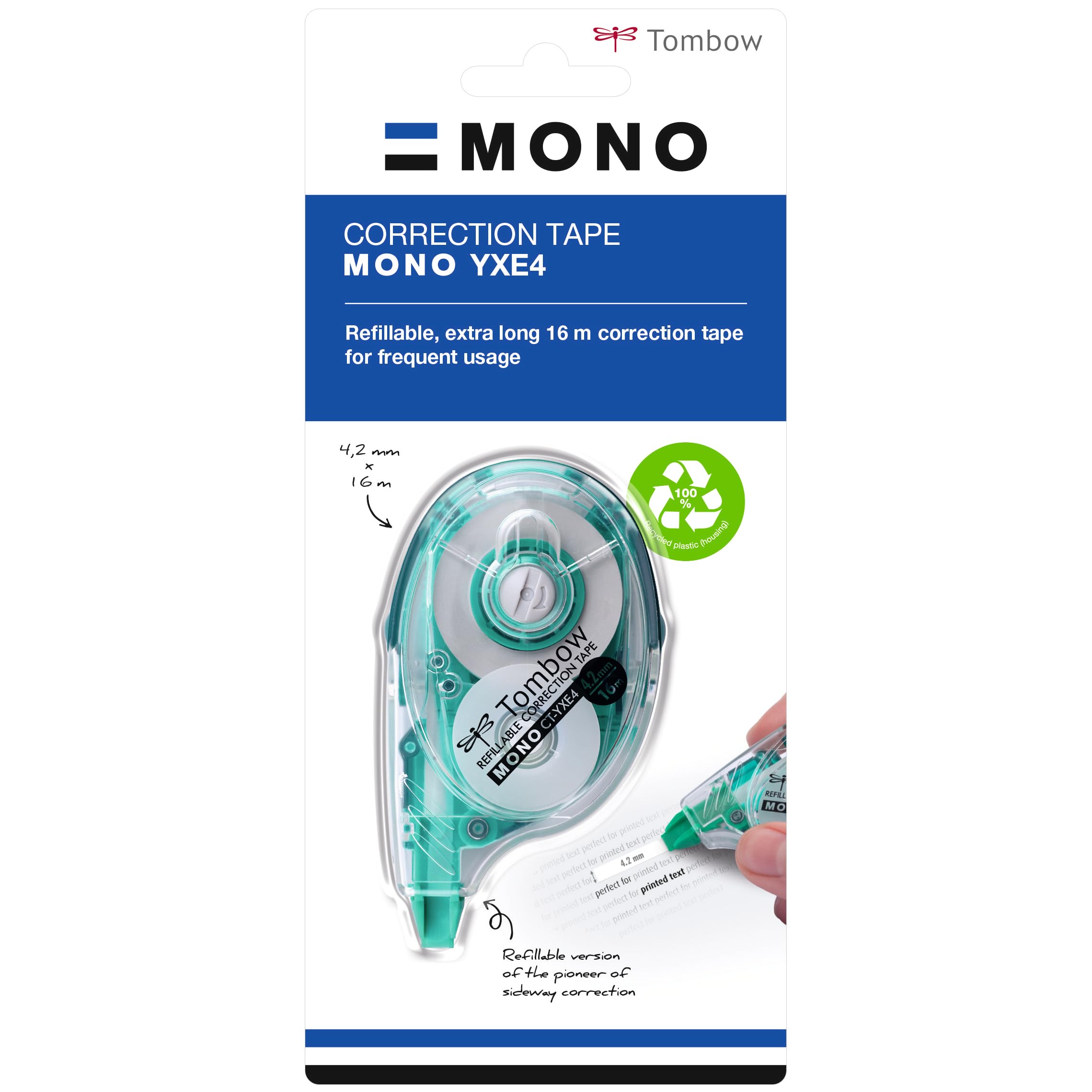 Tombow Correttore a Nastro Mono 16 M PCT-YXE4