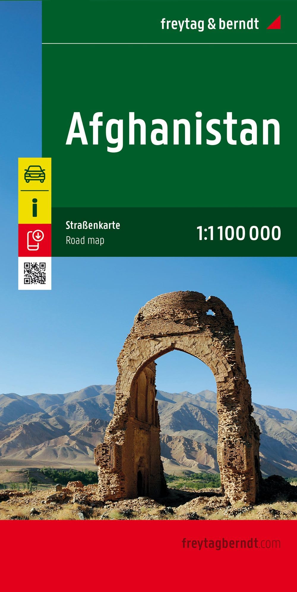 Afghanistan Road Map 1:1,100,000 by Freytag-Berndt (Sheet map, folded)