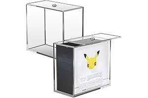 EVORETRO Clear Acrylic Display Case for Pokemon Elite Trainer Box(ETB)