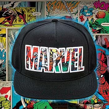 Amazon | 【マーベル/Marvel】 キャップ・帽子 『MARVEL ネーム・総柄