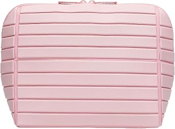 Parallel Travel Makeup Bag for Women,Foldable Toiletry Bags Parallel,Waterproof Organizer Bags with Compartments for Skincare, Toiletries,Pink