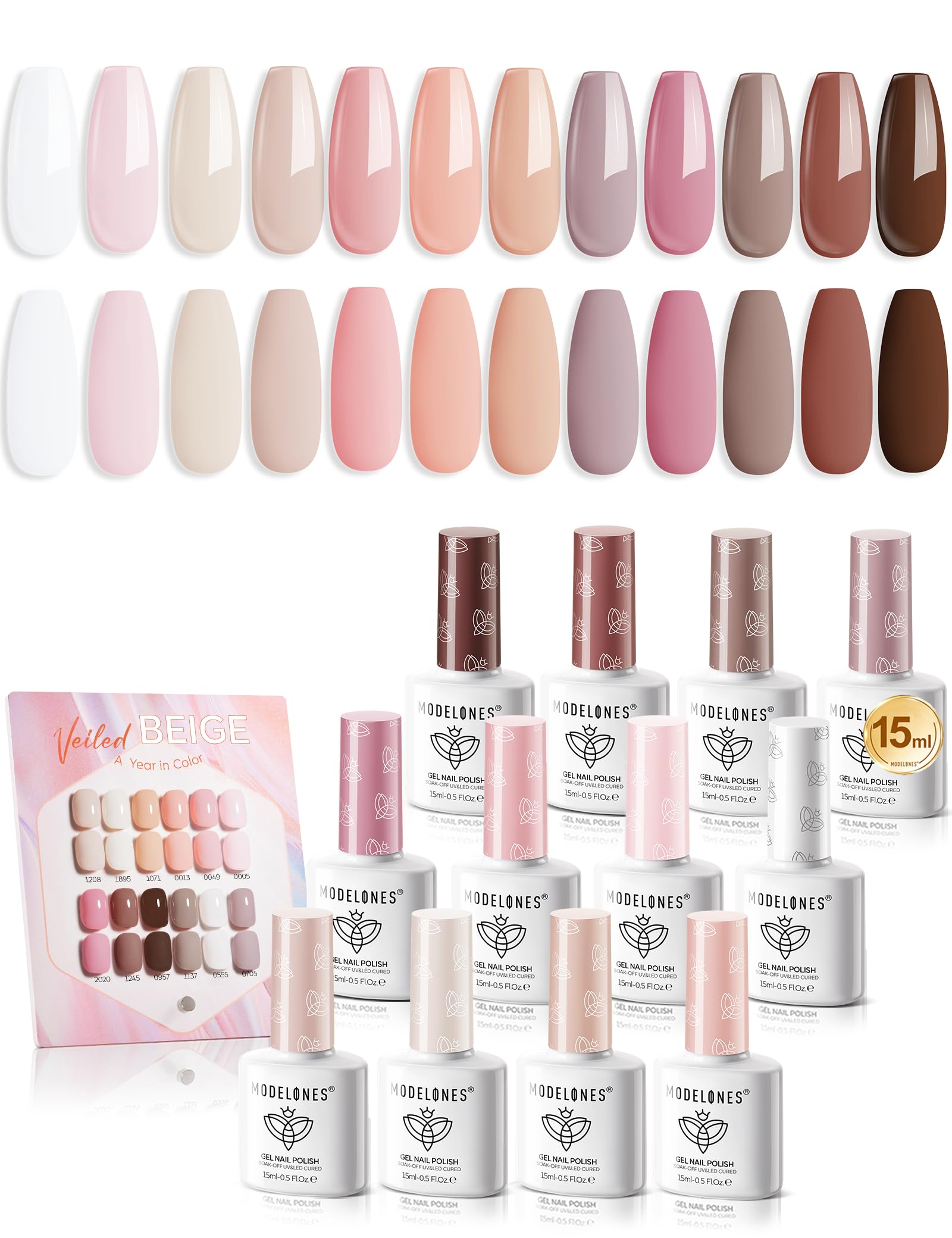 Modelones Nude Gel Polish Set