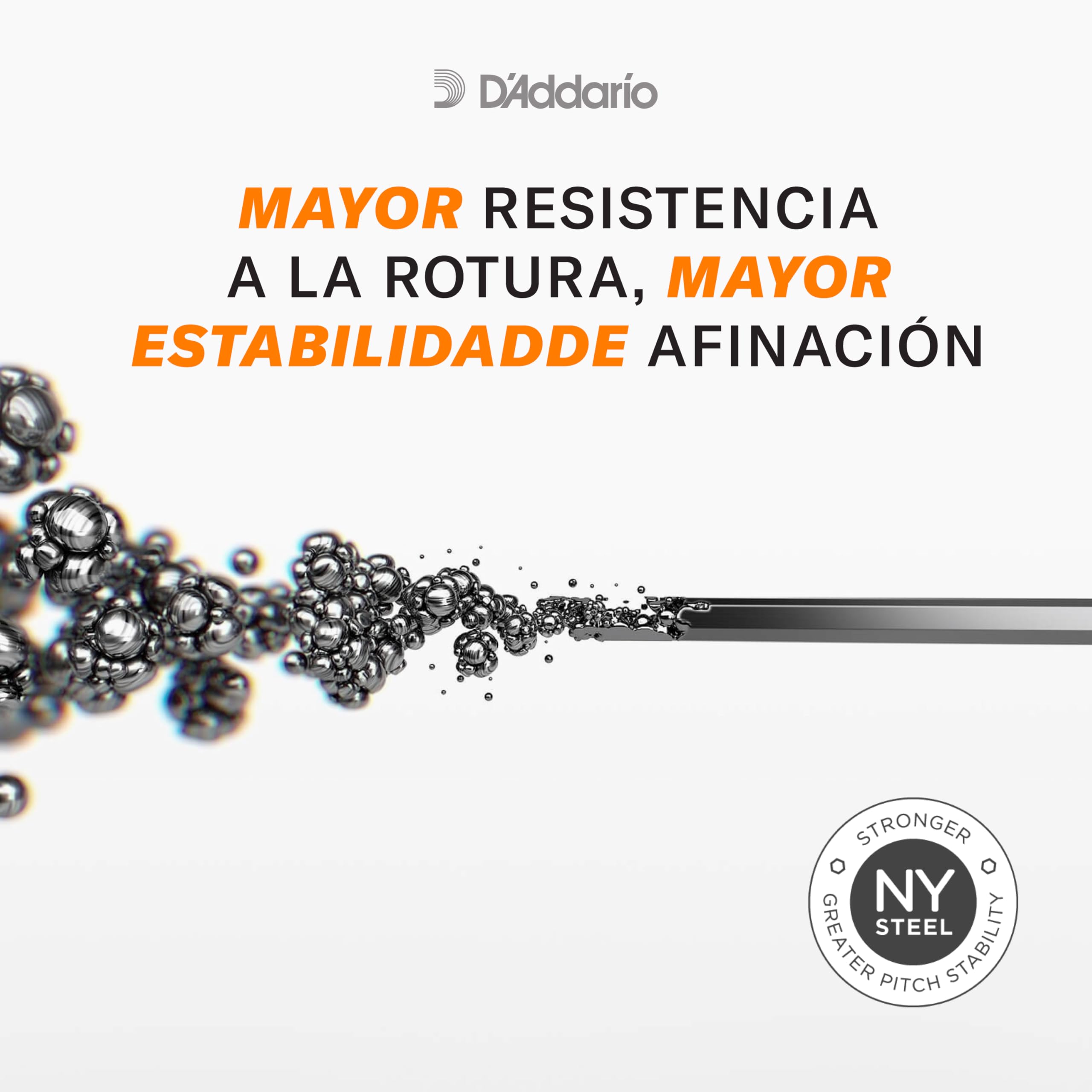 Cuerdas para bajo D'Addario NYXL45130SL entorchadas en níquel, 5 cuerdas, calibre regular ligero, 45-130, escala súper larga