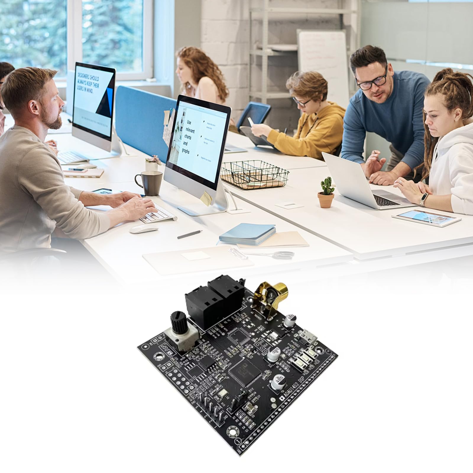 Scheda di sviluppo avanzata ADAU1452 USBi CODEC Design per una facile configurazione e connettività per gli sviluppatori Modalità di comunicazione SigmaStudio