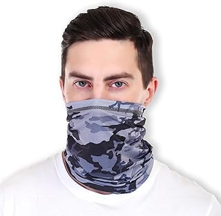 PLAYFITZ Bahamas Premium Bandana for Dust & Sun Protection, Comes With Cool Lightweight, Windproof, Breathable Material, Fishing Hiking Running Cycling, Camo