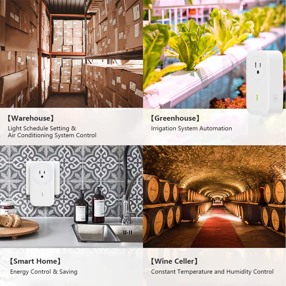 UBiBot SP1 Smart Plug WiFi Outlet Socket Remote Control Compatible with Alexa IFTTT Energy Monitoring and Timer Function — view 6